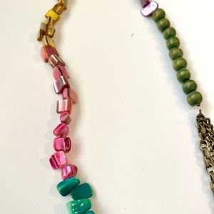 Long Boho Beaded Necklace